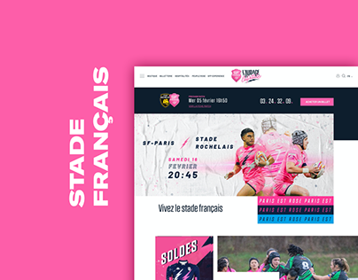 Web design : Stade Français