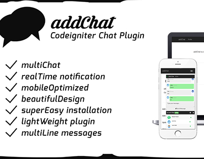 addChat - Codeigniter Chat Plugin