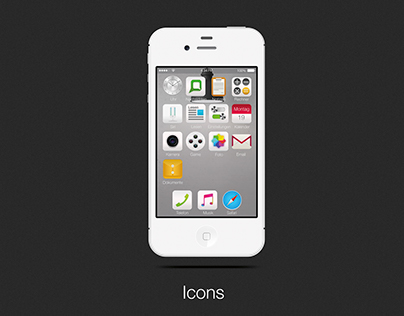 iPhone 4S Icons set