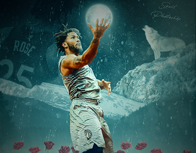 Derrick Rose artwork
Basketball graphic edit