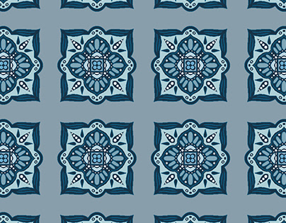 Bliss Blue Tiles: Pattern Process