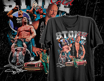 Stone Cold Steve Austin WWE Bootleg Shirt