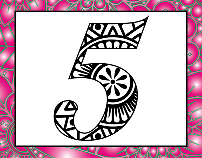 Numbering Mandala 5