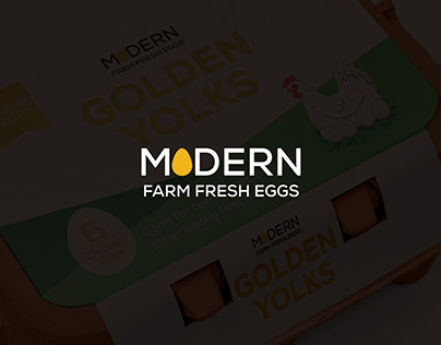 Label Design for Modern Farm Fresh Eggs