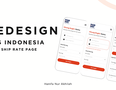 Redesign Pos Indonesia Shipping Rates Page