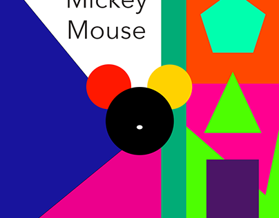 Mickey Mouse - Cores e formas geométricas