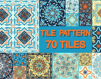 A set of ornaments for ceramic tiles.