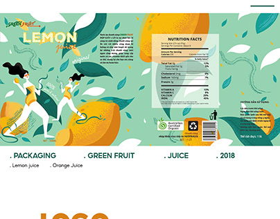 GreenFruit - Packaging - Lemon juice - Orange Juice