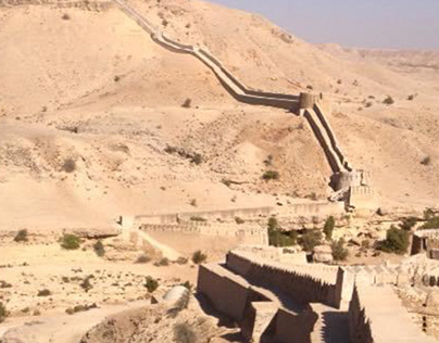Ranikot Fort,Sindh,it’s looks like Chinese Great Wall.