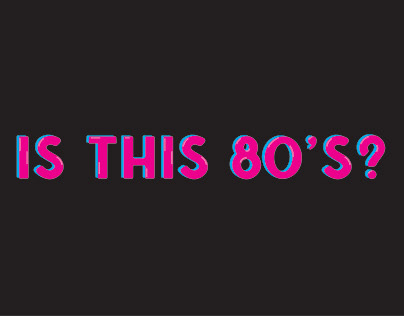Motion Graphics: Is this 80's?