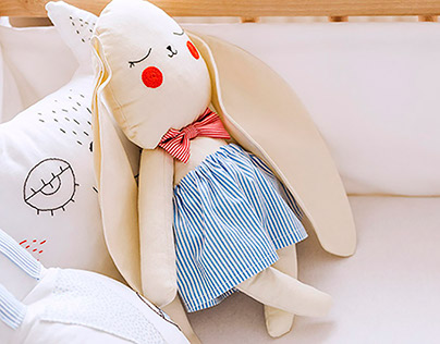 Handmade Fabric Bunny