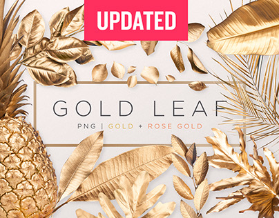 Gold Painted Leaves Collection