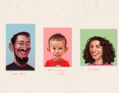Family portrait - Javí, Héctor and Alba