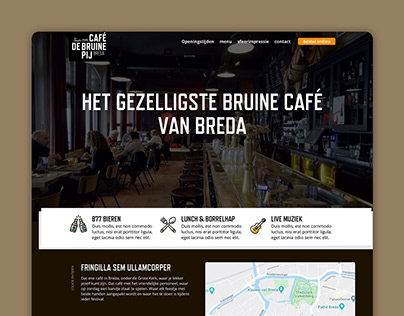 Bruine Pij concept web design