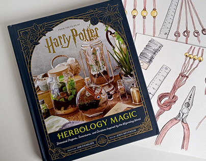 Illustrations to HARRY POTTER Herboogy Magic book