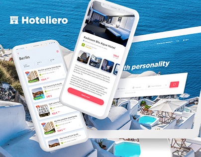 Hotel booking website & app design