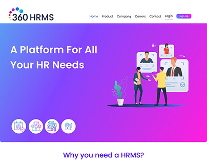 360 HRMS (Landing Page)