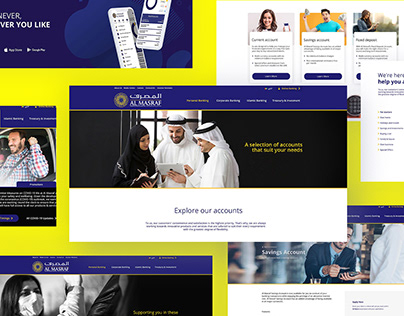 Al Masraf Website Redesign
