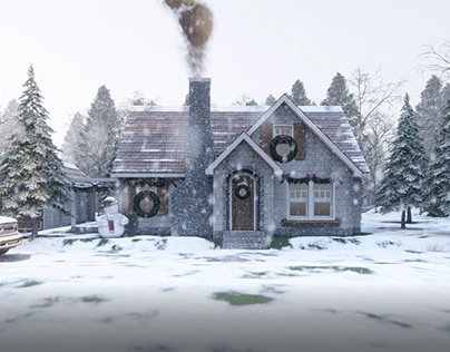 Winter Themed Exterior | 3D Walkthrough Animation