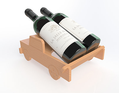 Support pour bouteilles de vin ''Vino-Truck''