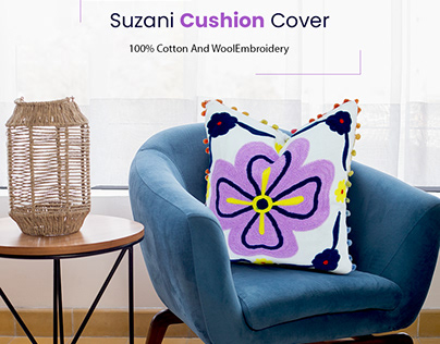 suzani cushion cover
