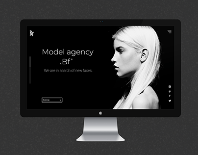 Model Agency. Website. UX/UI Desing