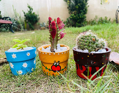 Cactus Pots Painting