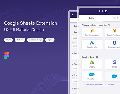 Weld - Google Sheets Extention | Material Design