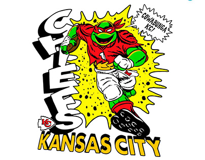 Raphael Ninja Turtle Kansas City Chiefs Svg