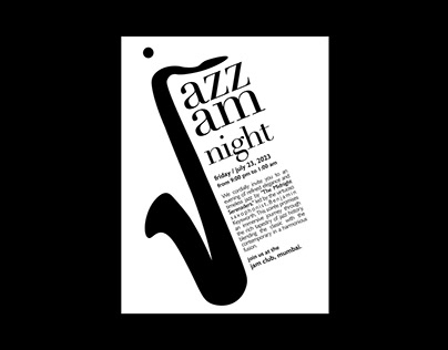 Jazz Event Invite Poster