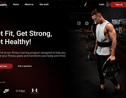 Landing page for sport event