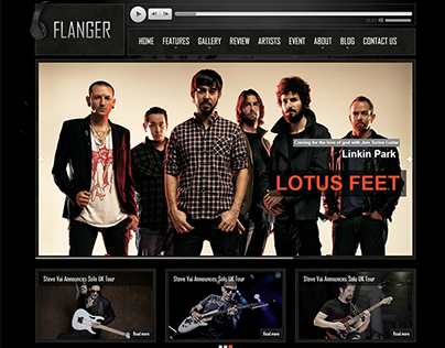 FLANGER | Responsive HTML5 Music & Band Template