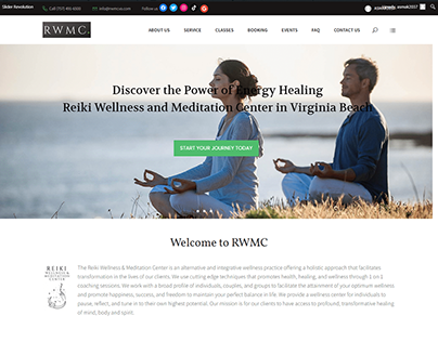Wellness website in wordpress