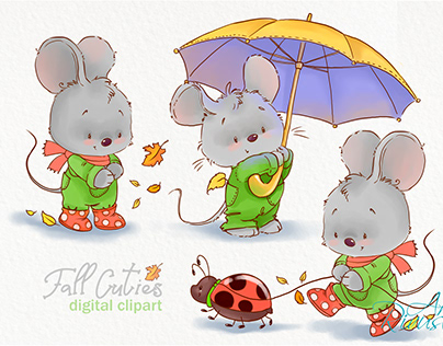 Three Cute Mouse Fall Story