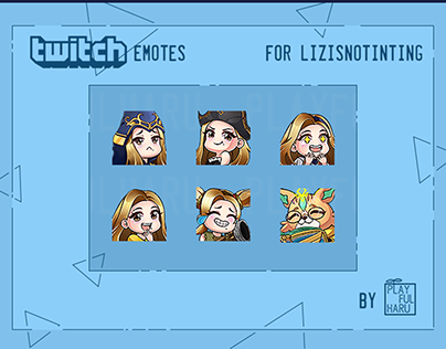 Twitch emotes for LizIsNotInting