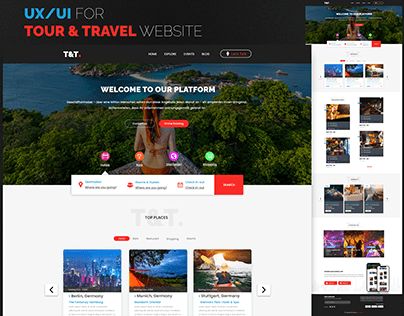 Tour & Travel Website UX/UI