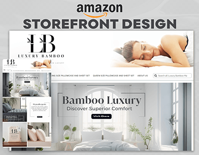 Amazon Storefront Design - Bamboo Bedsheet Luxury Set