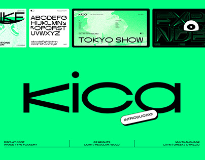 Project thumbnail - Kica Display Font