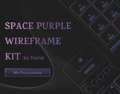 Space Purple Mobile Wire-framing kit - by me