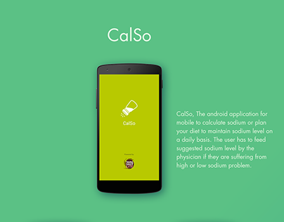 CalSo - Sodium calculator mobile application (Pitch)