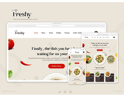 Project thumbnail - Freshy Freshfood UI Case study