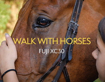Walk with horses | B-Roll | Fuji XT30