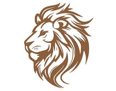 lion logo Designed