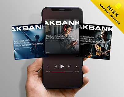 Akbank Spotify 8D Audio Key Visual Design