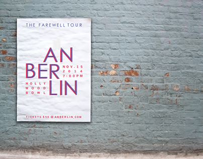 Anberlin Concert Poster