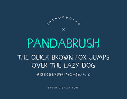 PandaBrush Font