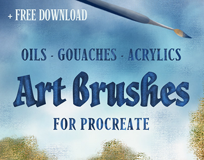 Art Brushes for Procreate + FREE DOWNLOAD