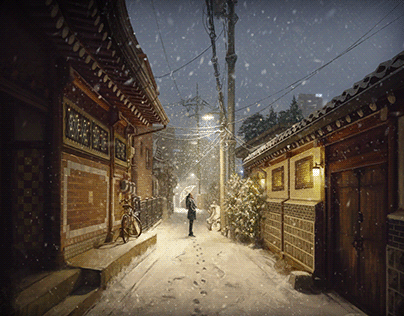 Bukchon Snowfall ❄