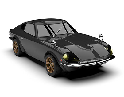 1971 Datsun 240z Surfacing and Rendering