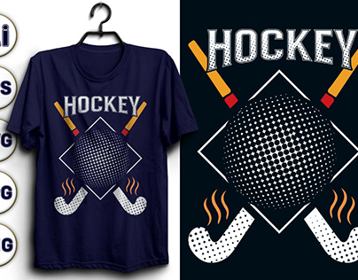 hockey Vector, Hockey T-shirt design